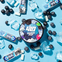 Тютюн 420 Classic Frost Line Freeze pop (Орбіт, Чорниця, Жуйка) 100 г
