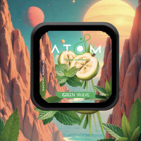 Тютюн Atom Green Wave (Лемонграс, Фейхоа, Ментол) 200 г