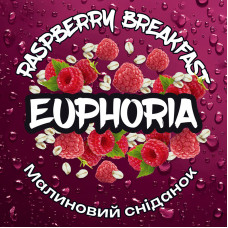 Тютюн Euphoria Raspberry Breakfast (Малиновий сніданок, Малина, Вівсянка) 100 г 