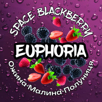 Тютюн Euphoria Space Blackberry (Ожина, Малина, Полуниця) 100 г 