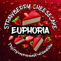 Тютюн Euphoria Strawberry cheesecake (Полуничний чізкейк) 100 г 