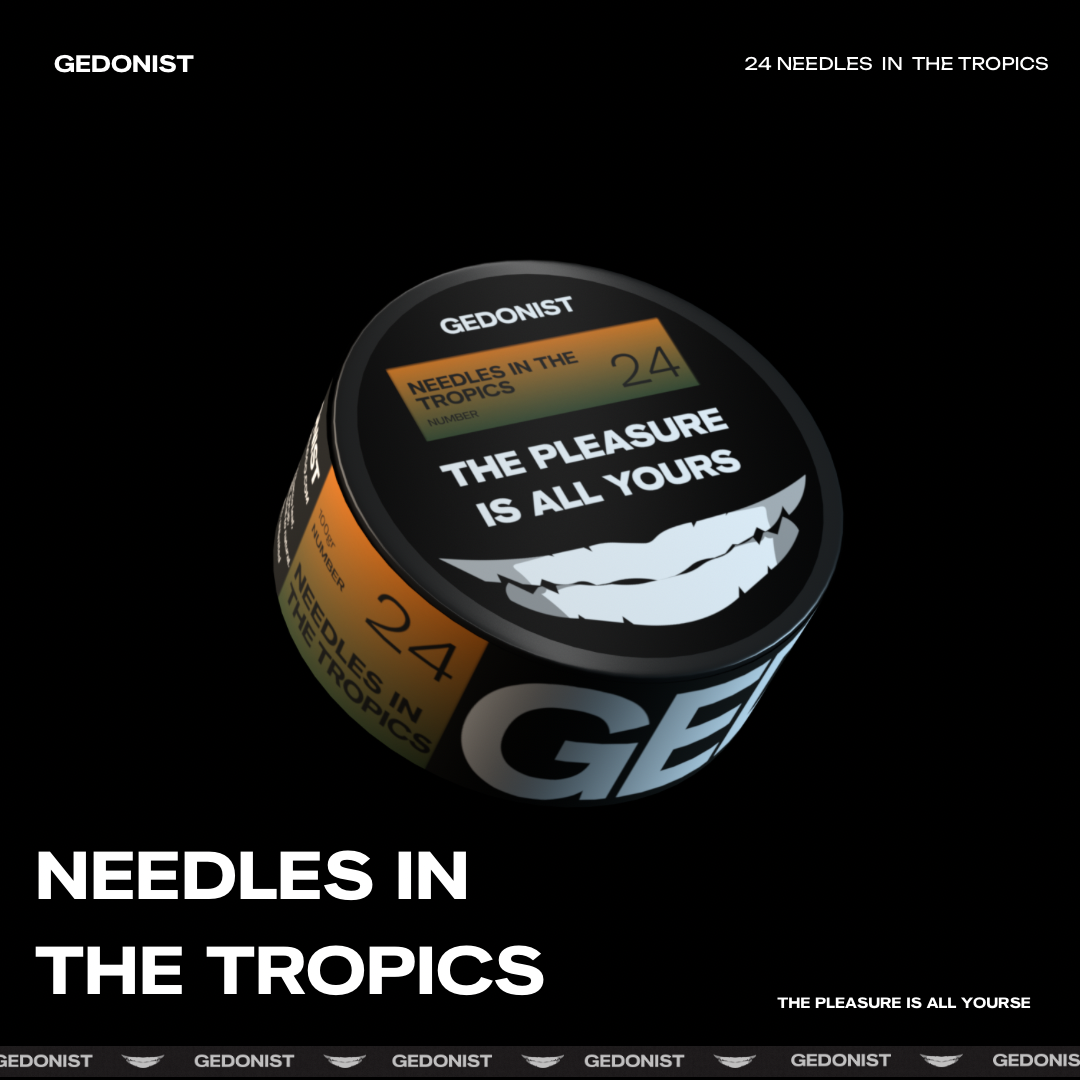 Тютюн Gedonist Needles in Tropics № 24 (Манго, Мандарин, Хвоя) 100 г  