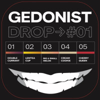 Тестер пак Drop Gedonist #1 (смородина,лимонний чай,диня кавун,печиво,вишня) 100 г