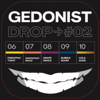 Тестер пак Drop Gedonist #2 (ананас, грейпфрут,виноград, жуйка ,кола) 100 г