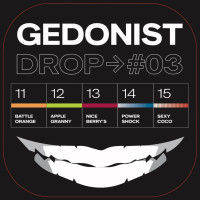 Тестер пак Drop Gedonist #3 (апельсин, яблуко, ягоди, енергетик, кокос-полуниця) 100 г