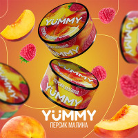 Тютюн для кальяну Yummy Малина та Персик 250 гр