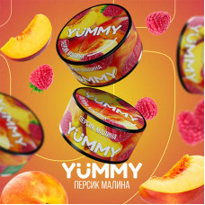 Тютюн для кальяну Yummy Малина та Персик 250 гр