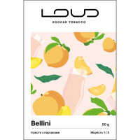 Тютюн Loud Light Line Bellini (Ігристе з персиками) 50 г  