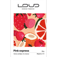 Тютюн Loud Light Line Pink Express (Малина, Грейпфрут, Лічі, Полуниця) 50 г