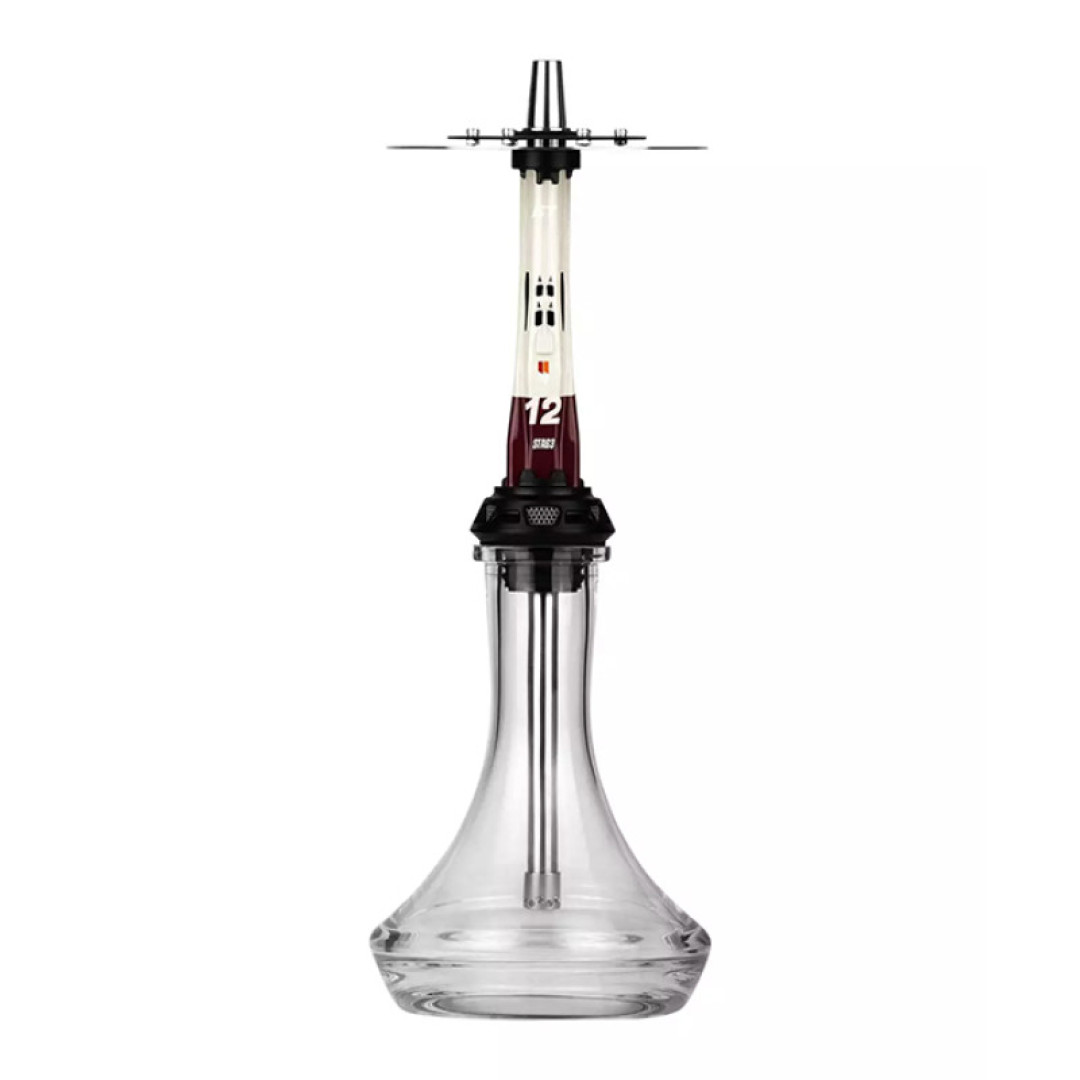 Кальян Amotion Valve GT12 White and Red 52 см