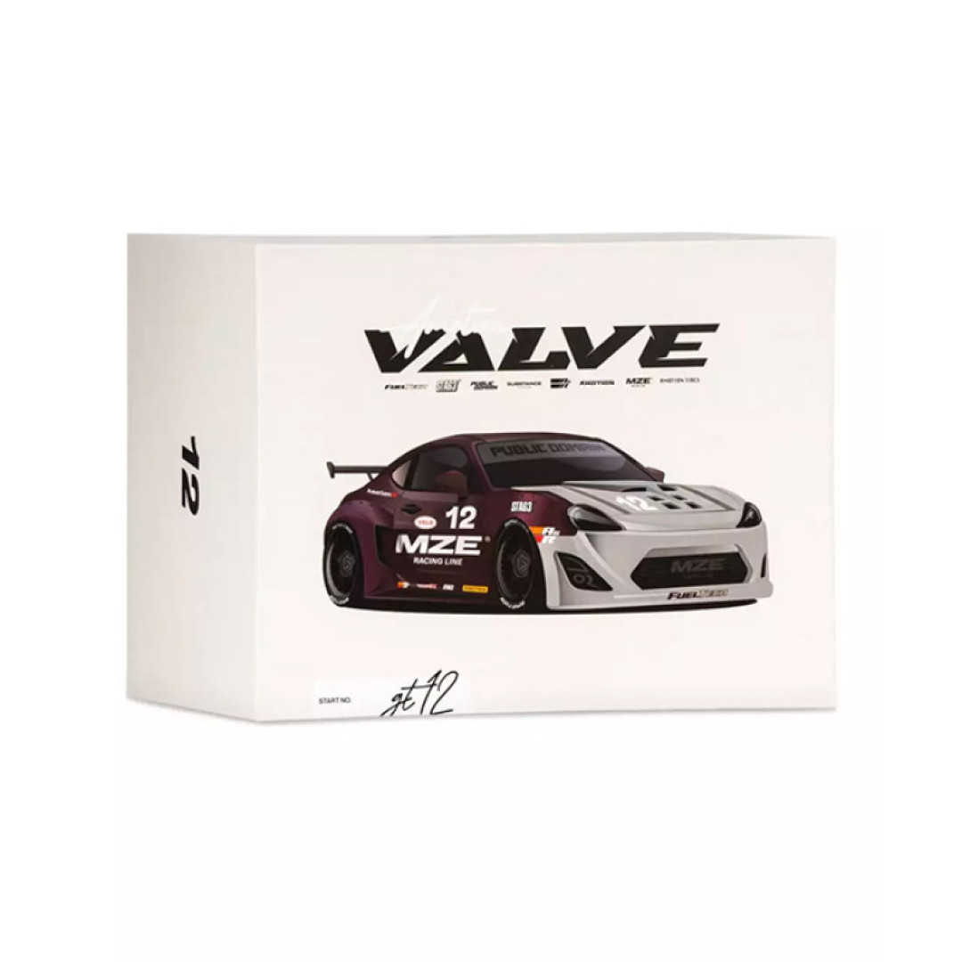 Кальян Amotion Valve GT12 White and Red 52 см