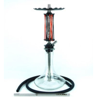 КАЛЬЯН TRUMPET HOOKAH RIDER BLACK RED НА КОЛБЕ CLEAR