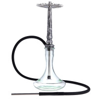 Кальян Tiaga Hookah Astra Crystal Silver на колбі Craft Clear 57 см