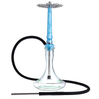 Кальян Tiaga Hookah Astra Crystal Blue на колбі Craft Clear 57 см