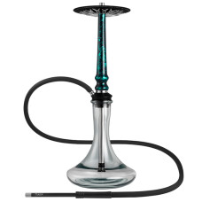 Кальян Tiaga Hookah Astra Green на колбі Craft Clear 57 см