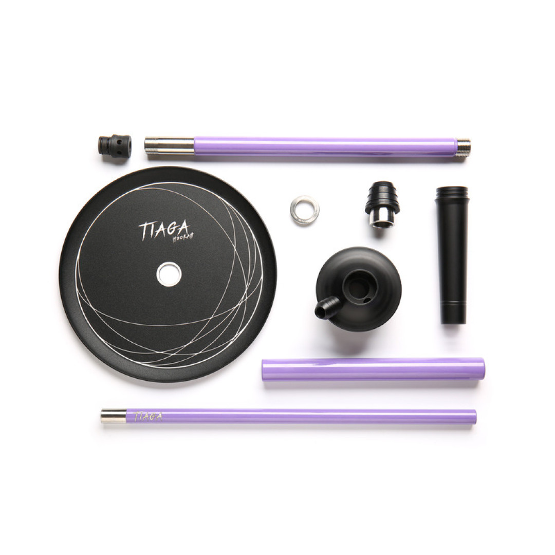 Кальян Tiaga Hookah IRIS Lilac на колбі Drop
